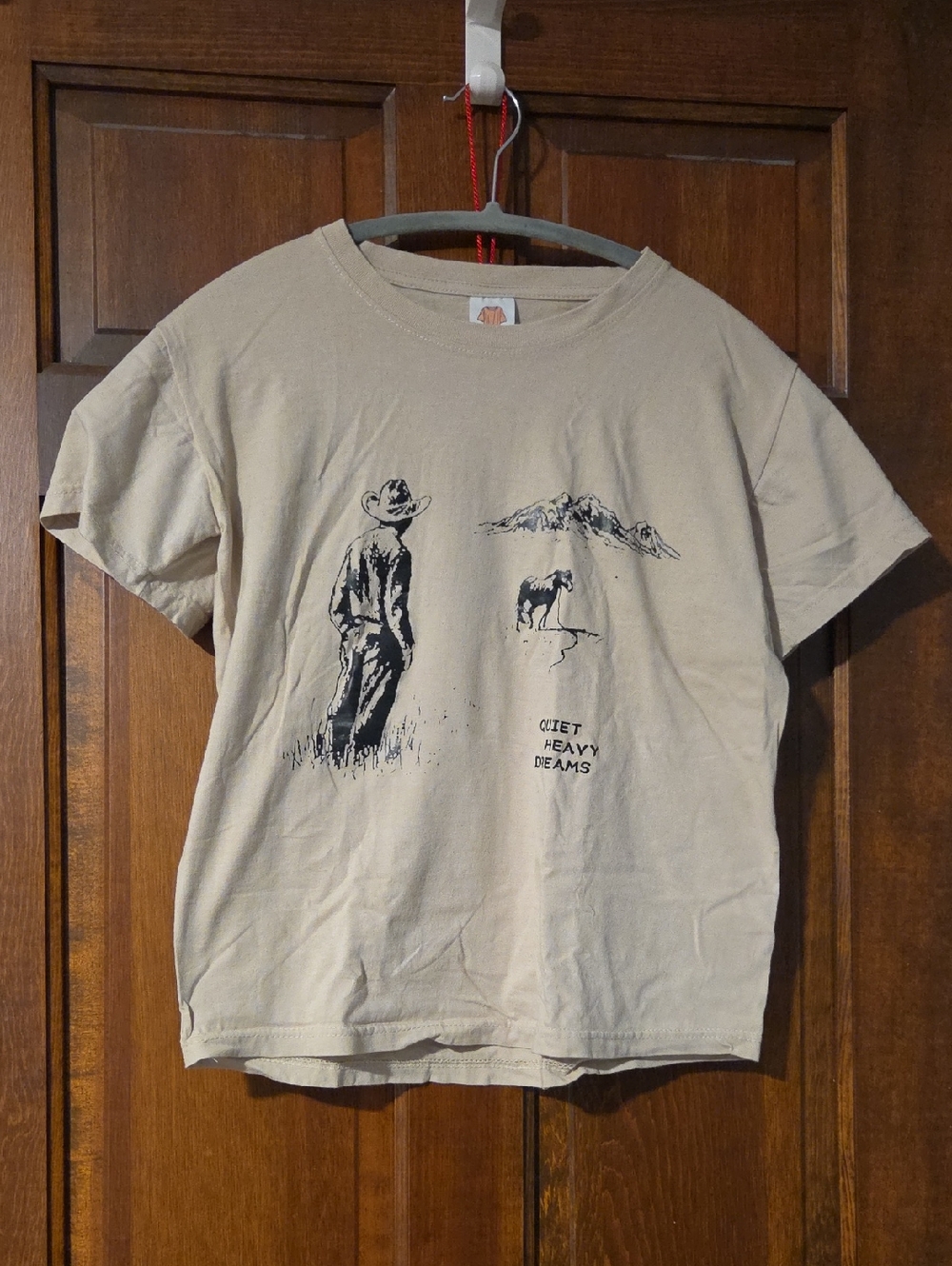 Quiet Heavy Dreams Zach Bryan Graphic Tee - Beige